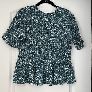 Blue speckled top - Small
